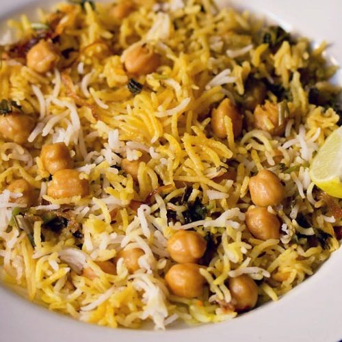Order Chole Biryani (Chickpeas Biryani) food online from Chef of India store, Jersey City on bringmethat.com