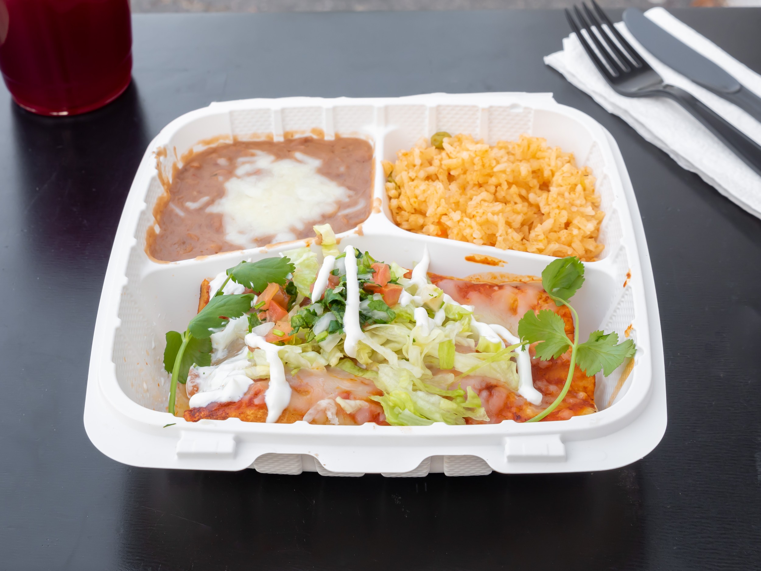Order Enchilada food online from Fiesta Taco store, Burbank on bringmethat.com