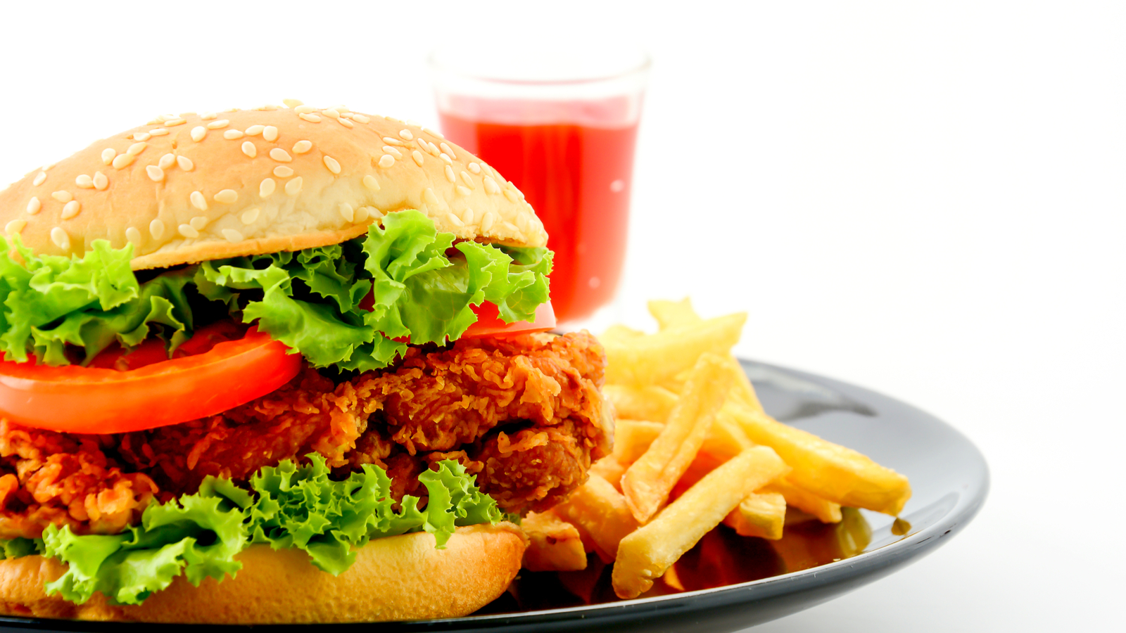 Order Fried Chicken Burger with Fries food online from The Burger Trilogy store, San Francisco on bringmethat.com