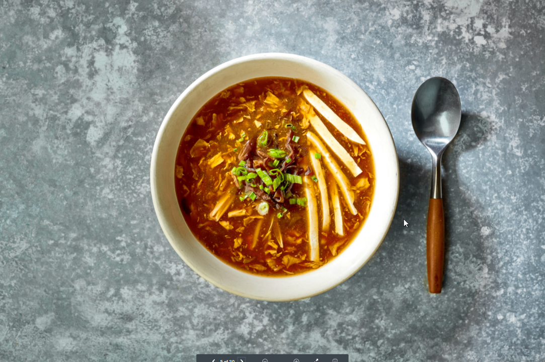 Order Hot & Sour Soup food online from Mógū Modern Chinese Kitchen store, Farmingdale on bringmethat.com