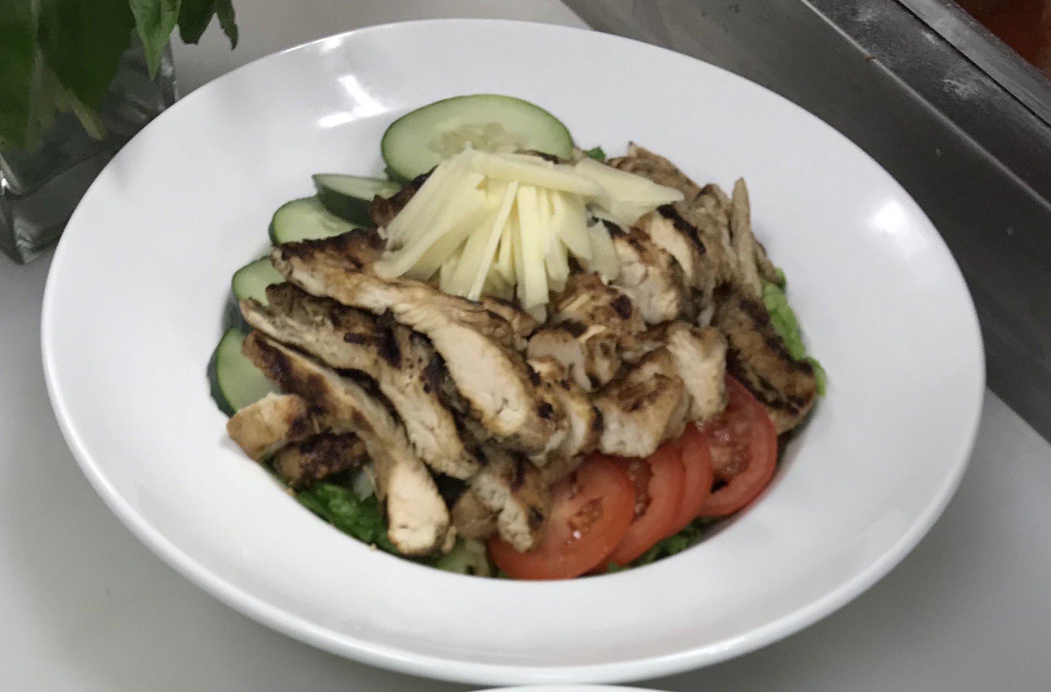 Order Grilled Chicken Salad food online from PJs Grill & Pizza store, New Brunswick on bringmethat.com