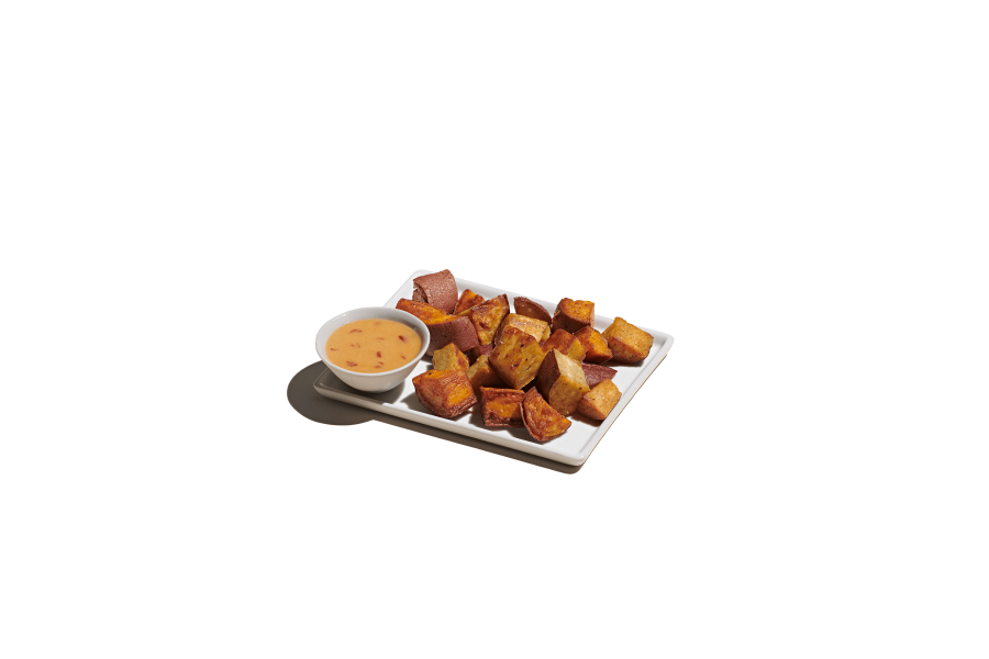Order Roasted Sweet Potatoes + Hot Honey Mustard food online from Sweetgreen store, Dallas on bringmethat.com