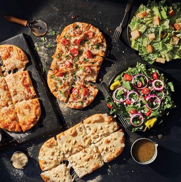 Order 3 Flatbread Pizza Family Feast food online from Panera Bread store, Columbus on bringmethat.com
