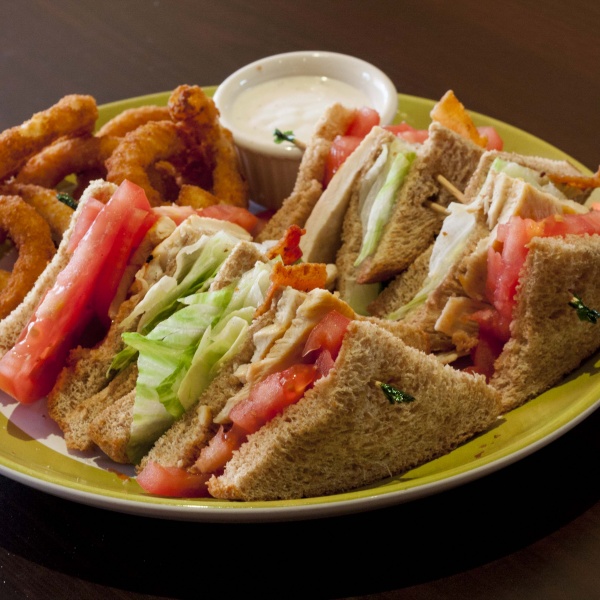 Order N6. Mahalo's Club Sandwich food online from Mahalo! store, San Francisco on bringmethat.com