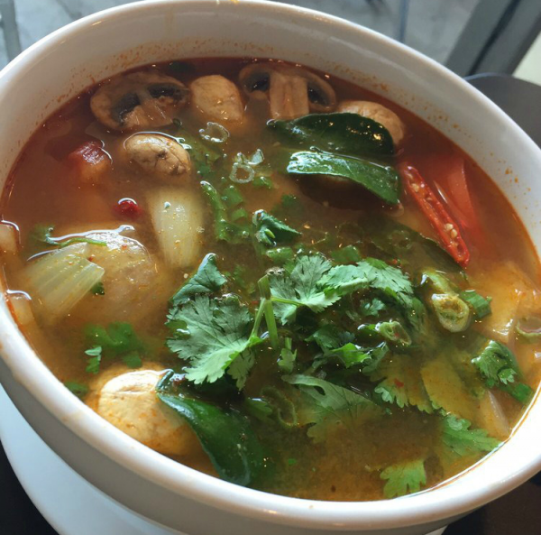Order 37.  Tom Yum Noodle Soup food online from Am Thai Fusion Cuisine store, Anaheim on bringmethat.com