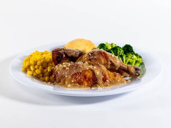 Order Roasted Garlic & Herb Rotisserie Chicken food online from Boston Market store, Daly City on bringmethat.com
