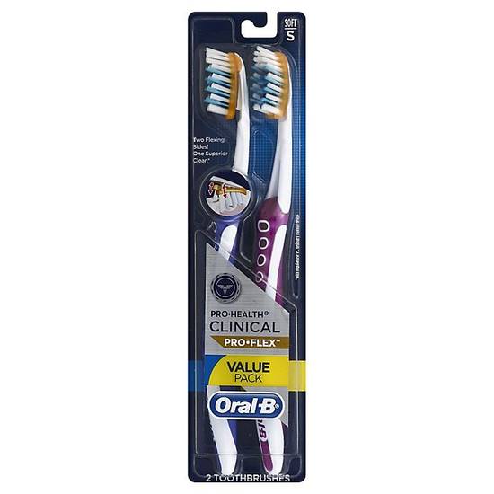 Order Oral-B Pro-Health Clinical Pro-Flex Manual Soft Toothbrush food online from Bed Bath & Beyond store, Mays Landing on bringmethat.com