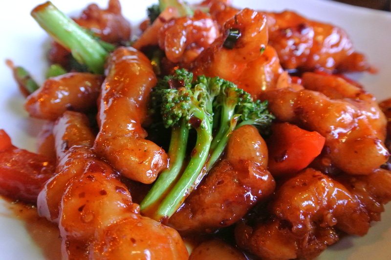 Order 16. Empress Chicken Lunch food online from New Wong Chinese Restaurant store, Wickliffe on bringmethat.com