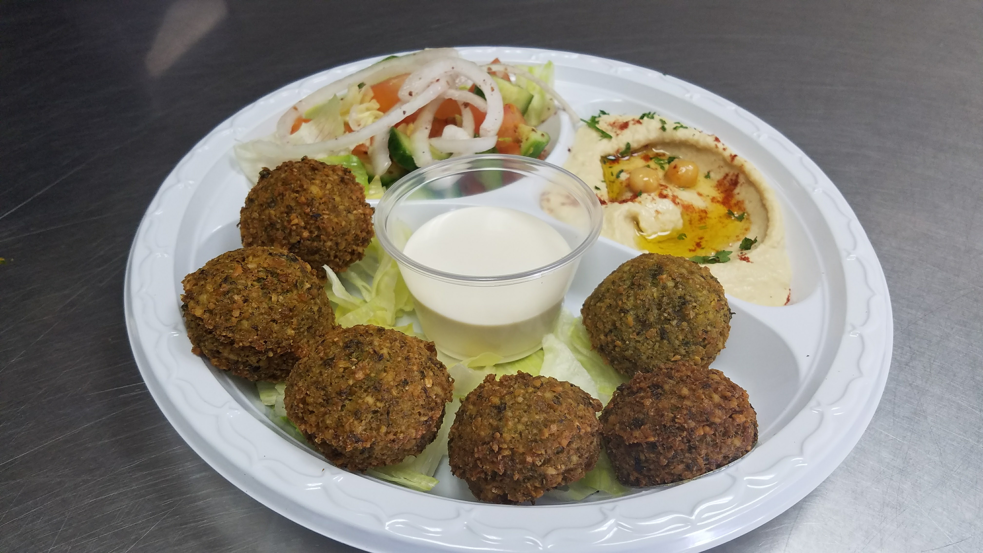 Order Falafel Plate food online from Zaytoon Kabob store, Garden Grove on bringmethat.com