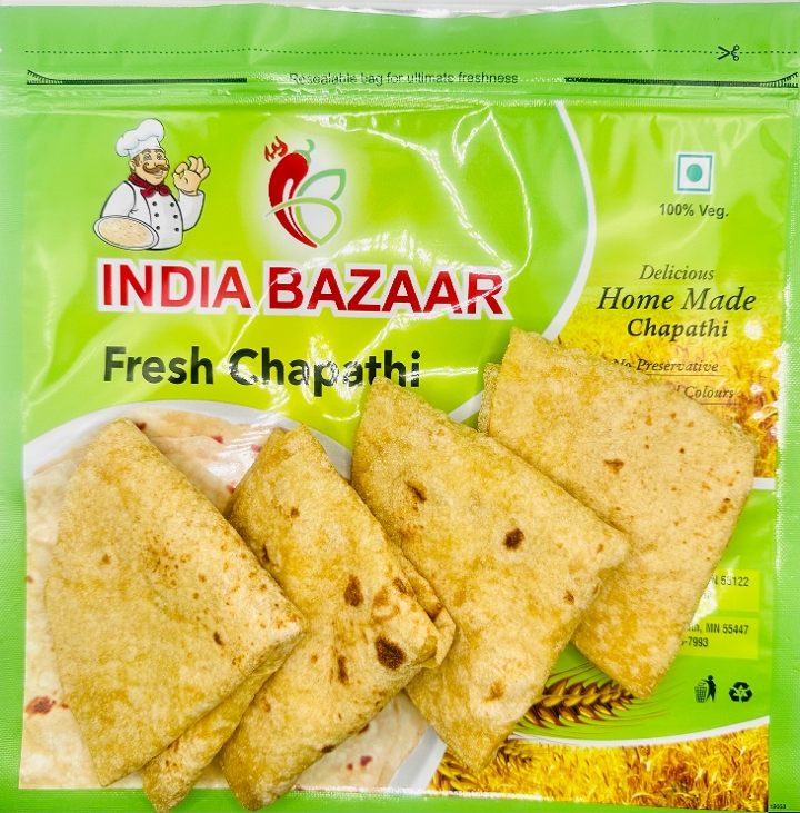 Order Fresh Chapathi 10pc food online from India Bazaar store, Minneapolis on bringmethat.com