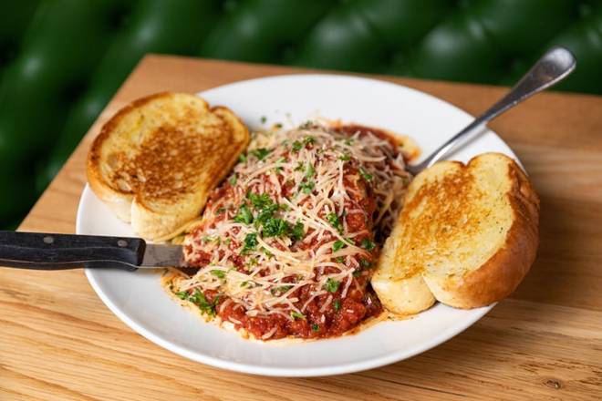 Order Chicken Parmesan food online from Katz's Deli and Bar store, Houston on bringmethat.com