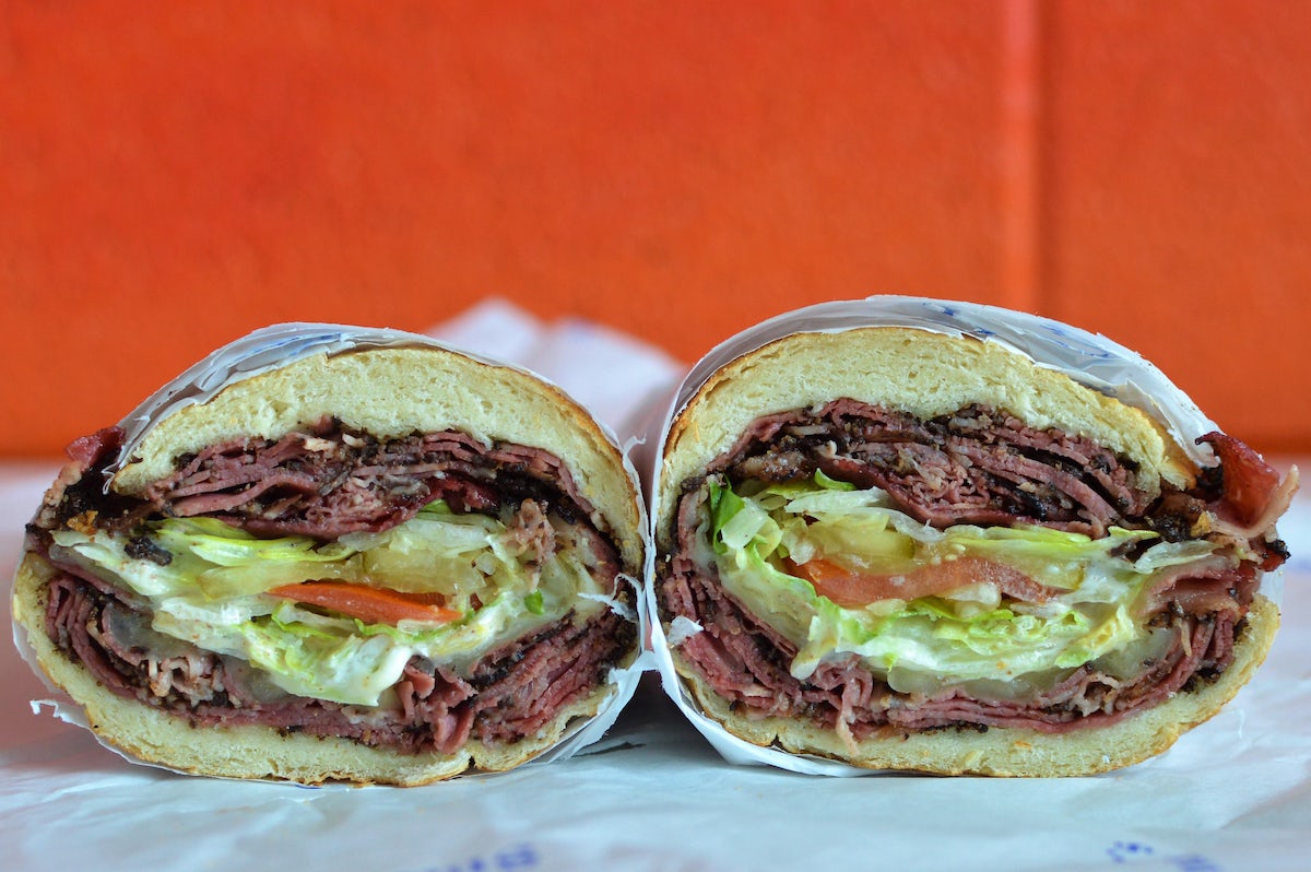 Order Pastrami & Swiss Cheese food online from Snarf's store, Austin on bringmethat.com