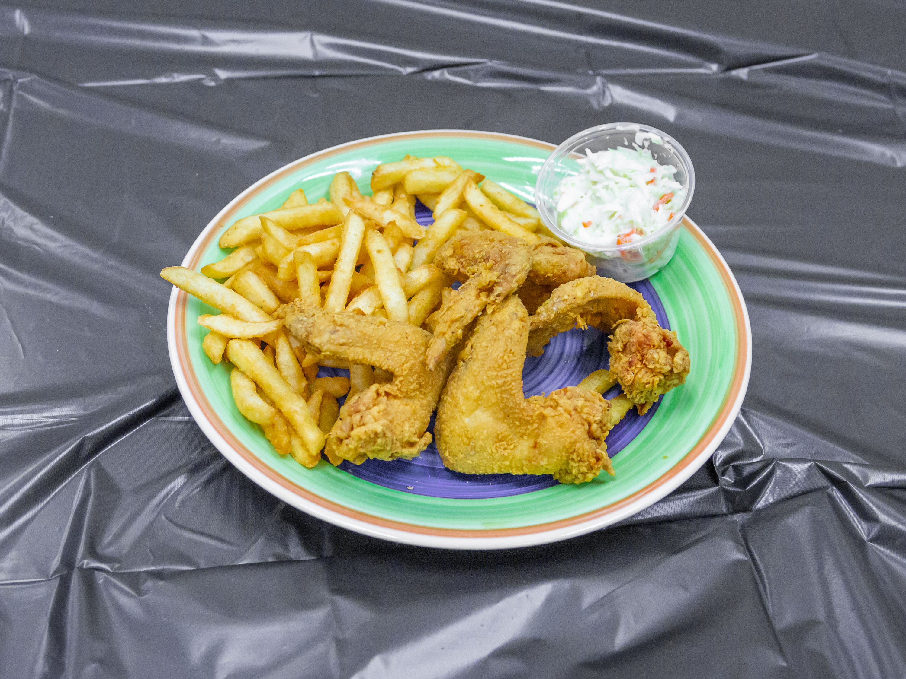 Order 1 Piece Perch and 2 Pieces Whole Wings Lunch Special food online from Southfield Fish & Chicken store, Southfield on bringmethat.com