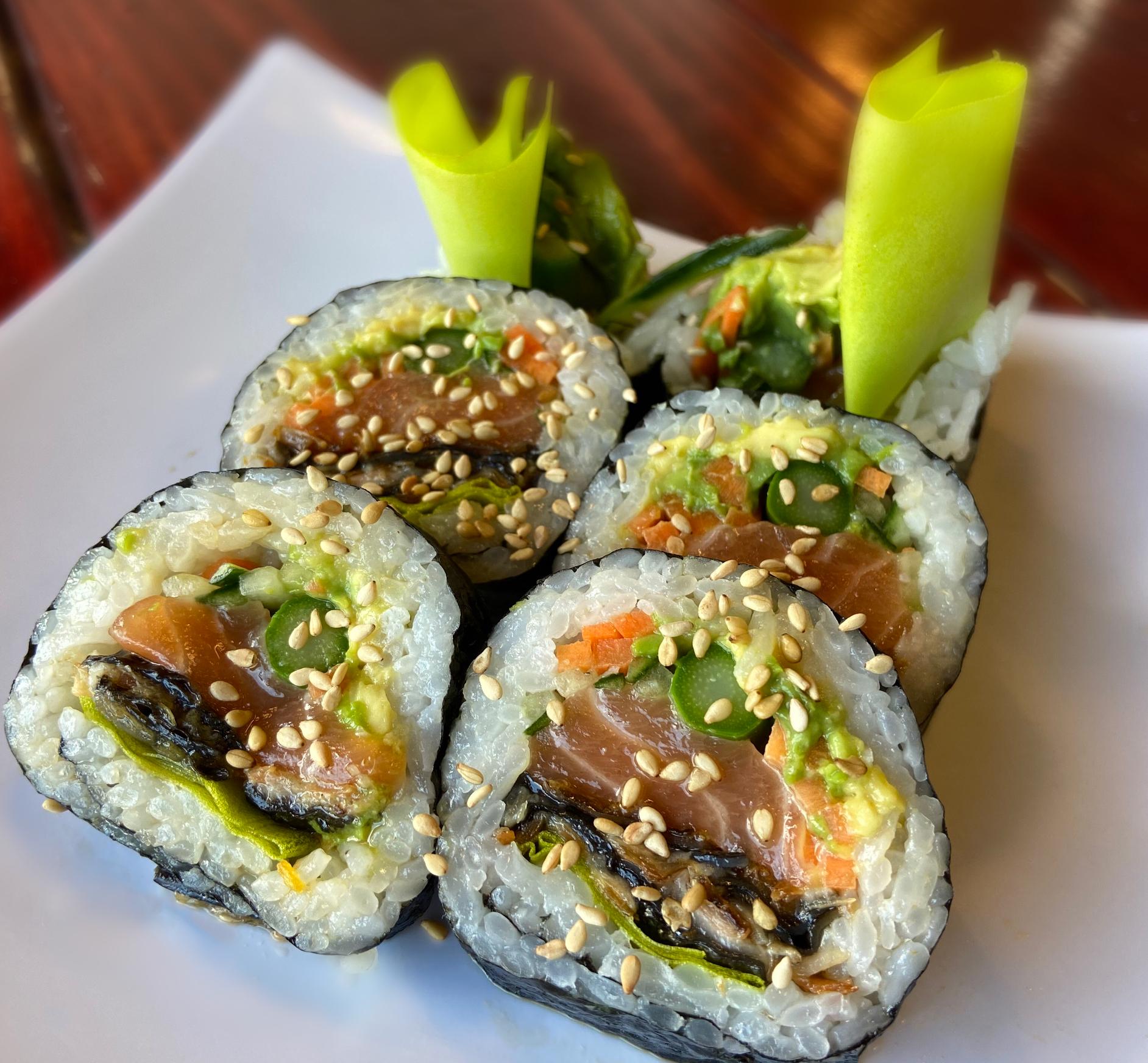 Order Ninja Roll food online from Meshuga 4 Sushi - W. Pico Blvd. store, Los Angeles on bringmethat.com