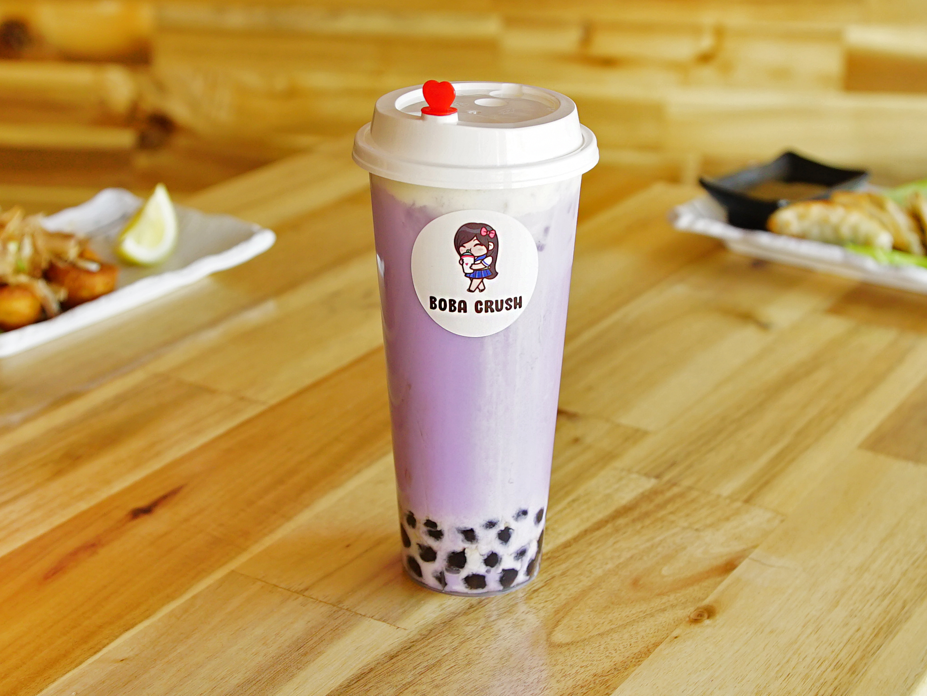 Order Taro Milk Tea food online from Ichiban Ramen & Boba Crush store, Santa Clarita on bringmethat.com