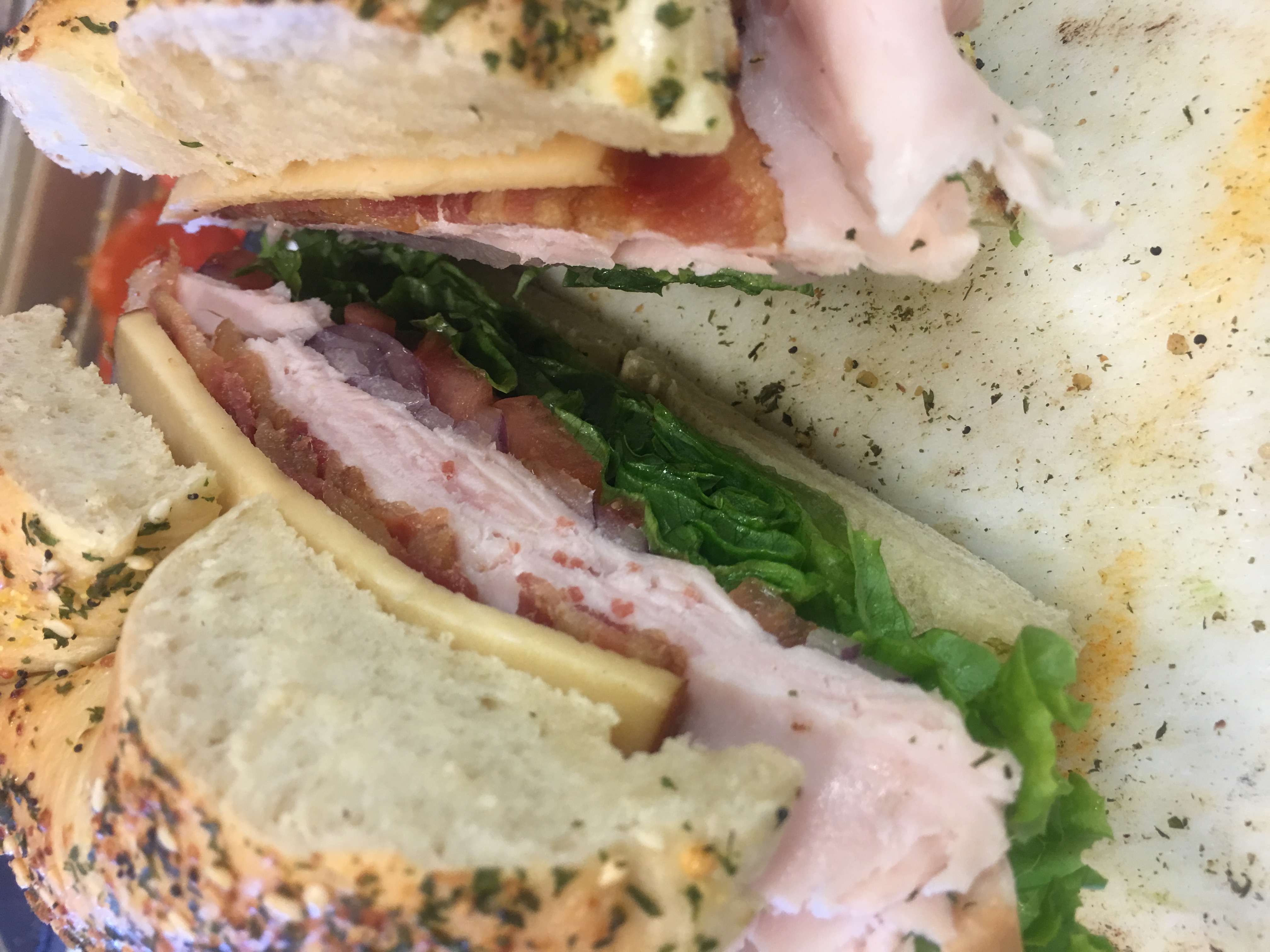 Order Smoked Turkey and Bacon Sandwich food online from The Bagel Shack store, Lake Forest on bringmethat.com