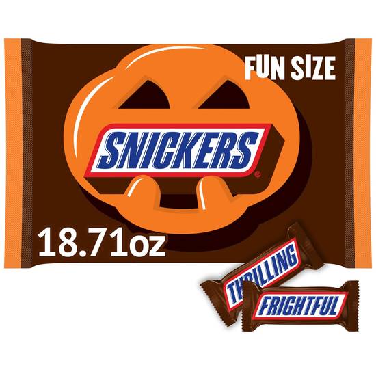 Order SNICKERS Spooky Chocolate Bars Fun Size Halloween Candy, 18.71 OZ food online from Cvs store, Grand Forks on bringmethat.com