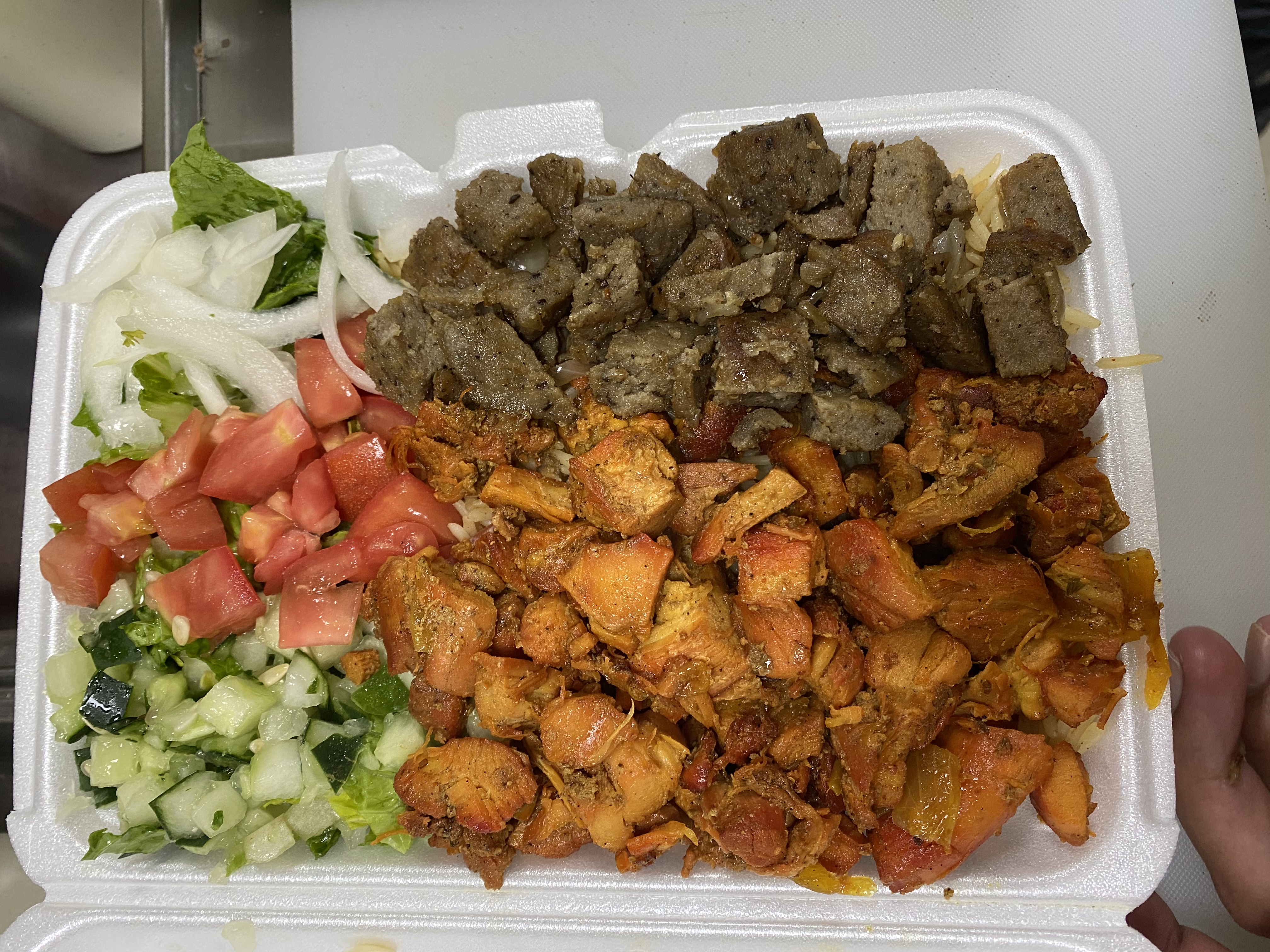 Order Chicken and Gyro Platter food online from NY gyro king store, Newark on bringmethat.com