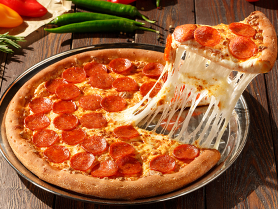 Order Pepperoni Pizza food online from Carusos Italian Kitchen store, Los Angeles on bringmethat.com