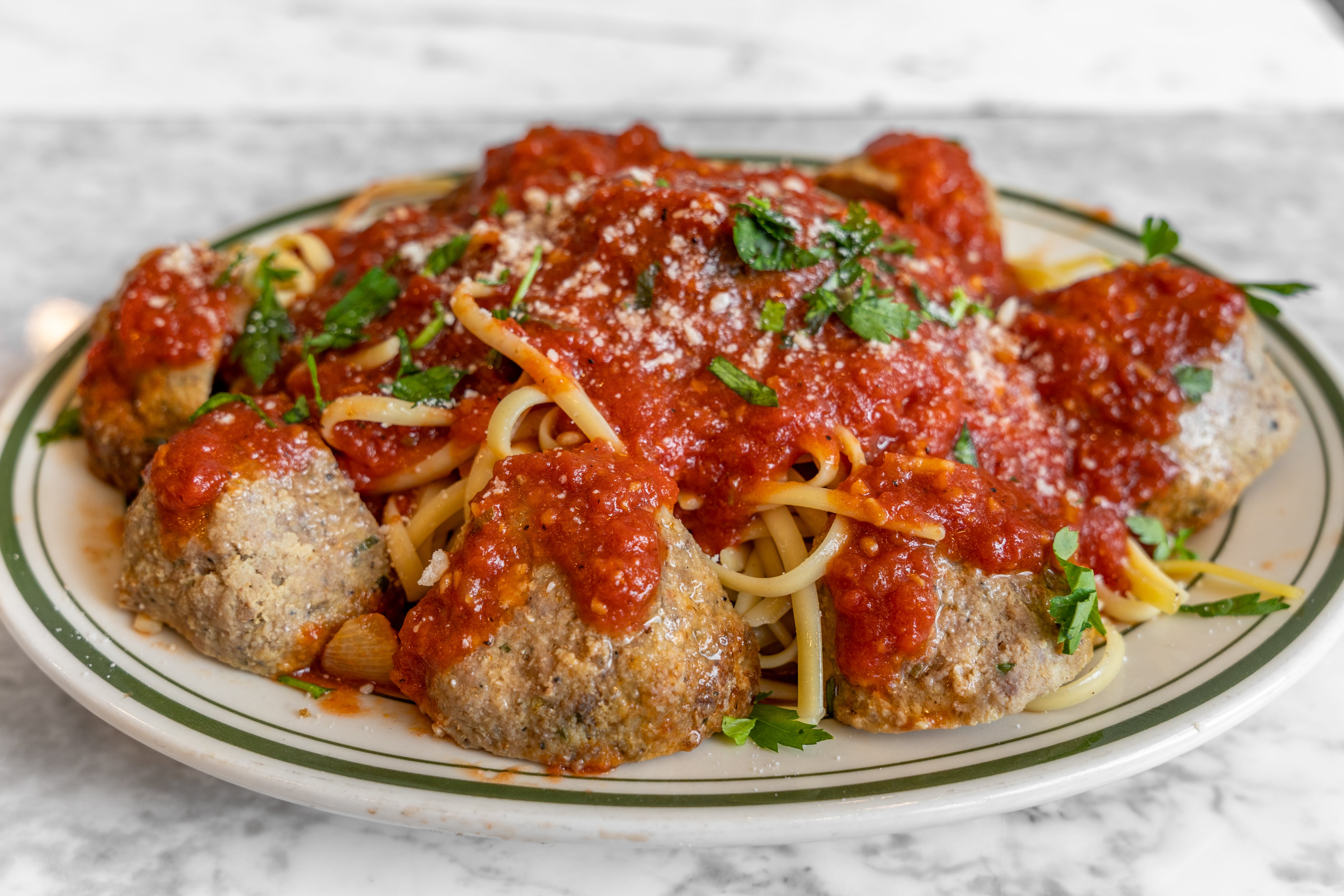 Order Pasta with Meatballs - Pasta food online from Roma's pizza store, New York on bringmethat.com