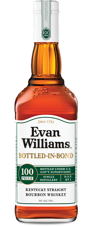 Order Evan Williams Bottled-in-Bond White Label Bourbon food online from The Spot On Mill Street store, Occoquan Historic District on bringmethat.com