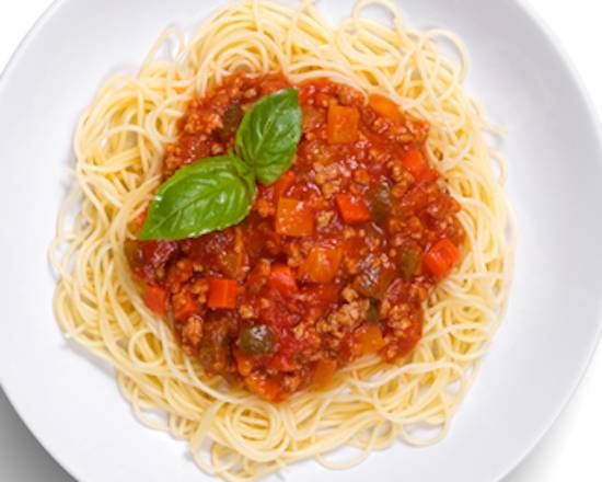 Order Meat Sauce Spaghetti food online from The Pasta Brothers store, Rancho Palos Verdes on bringmethat.com