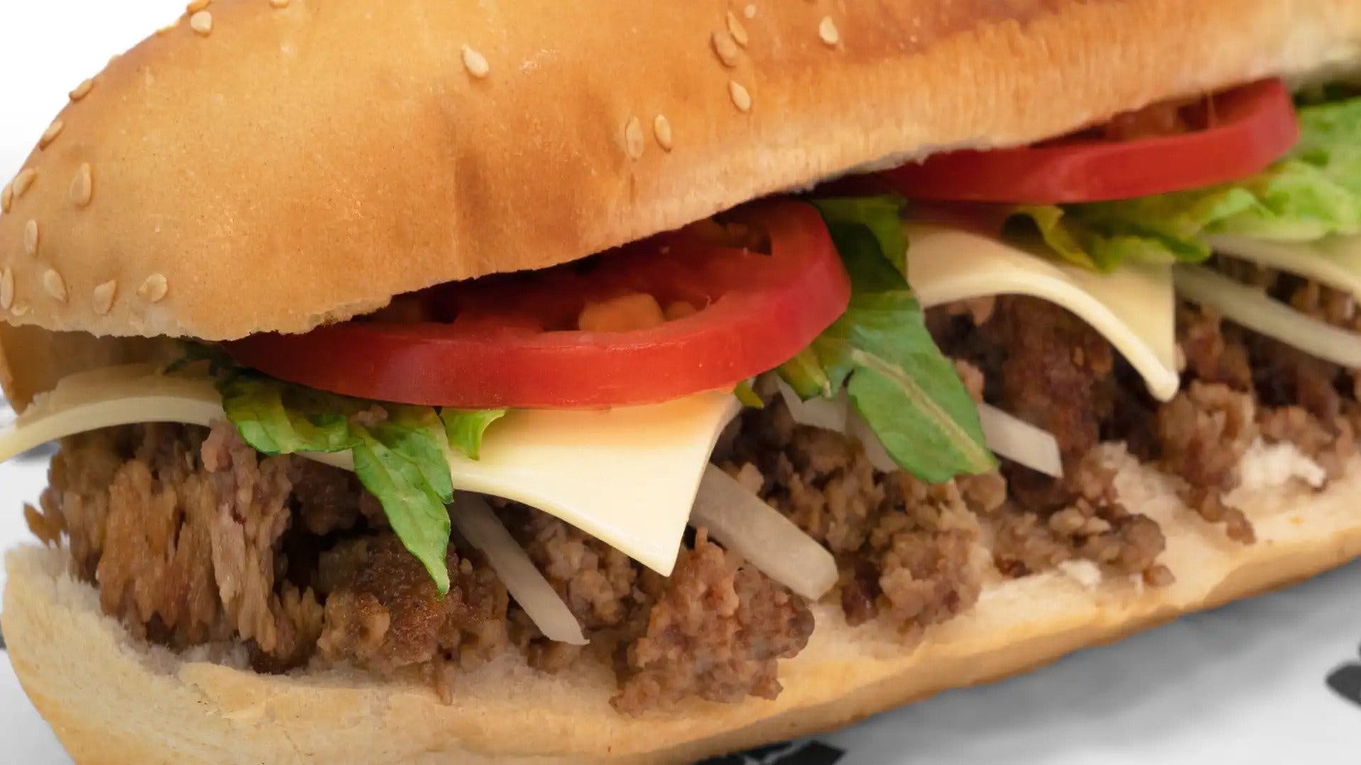 Order Cheeseburger Italiano Sub - Small food online from Tubby's Grilled Submarines store, Westland on bringmethat.com
