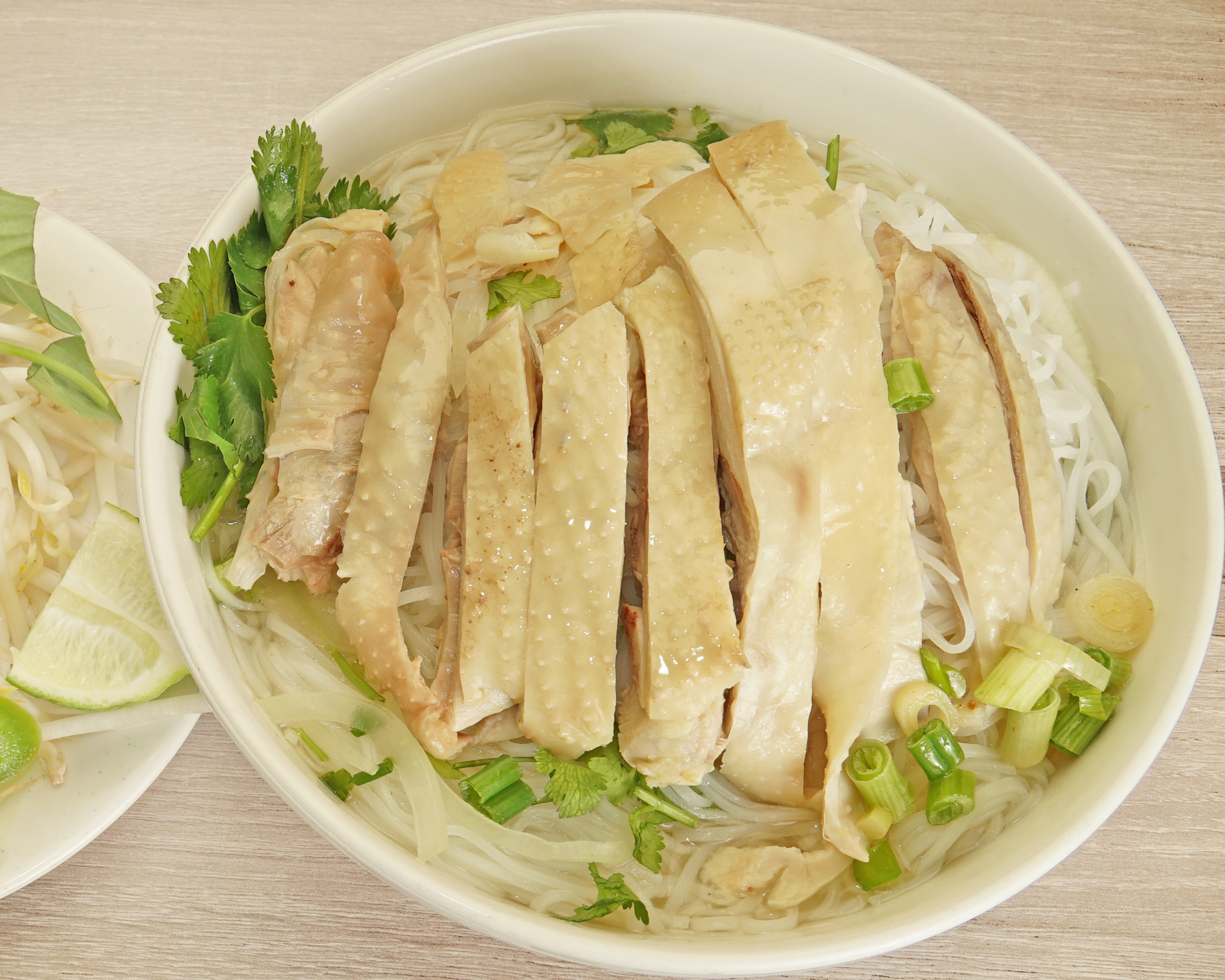 Order N3. Chicken Thin Noodle Soup 黃毛雞湯粉 food online from Phosure store, San Francisco on bringmethat.com