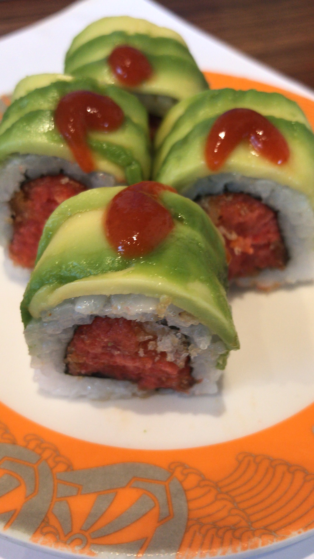 Order Avocado Bomb Roll food online from Kai Sushi store, Lombard on bringmethat.com