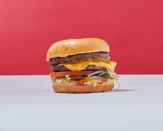 Order Double Cheese Burger food online from Smokehouse store, Berkeley on bringmethat.com