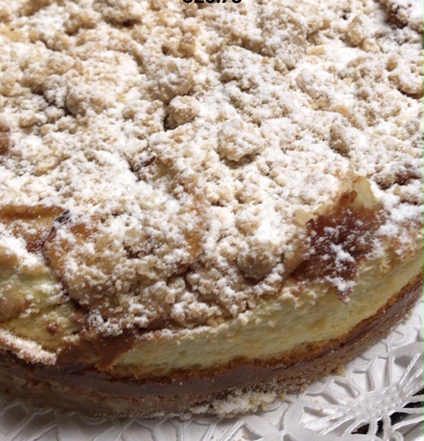 Order 8" Apple Bavarian Torte food online from Savoia Pastry Shoppe store, Rochester on bringmethat.com