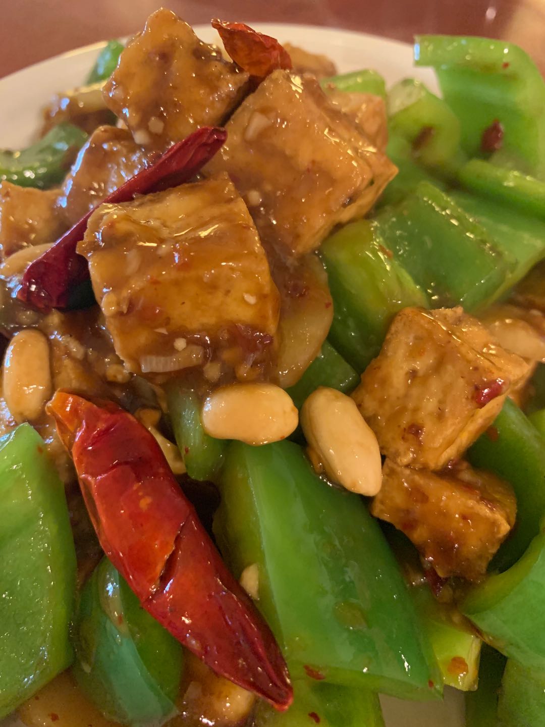 Order Kung Po Fried Tofu food online from Yang Chow Restaurant store, Oakland on bringmethat.com