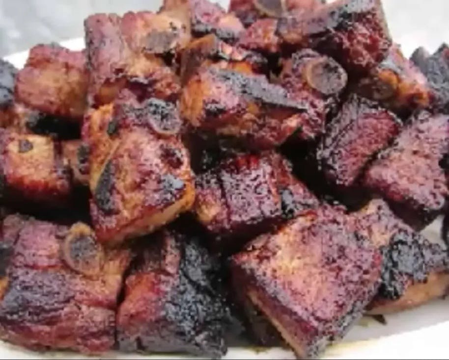 Order Rib Tips - 1 lb. food online from Jimmy's Pizza store, Cold Spring on bringmethat.com