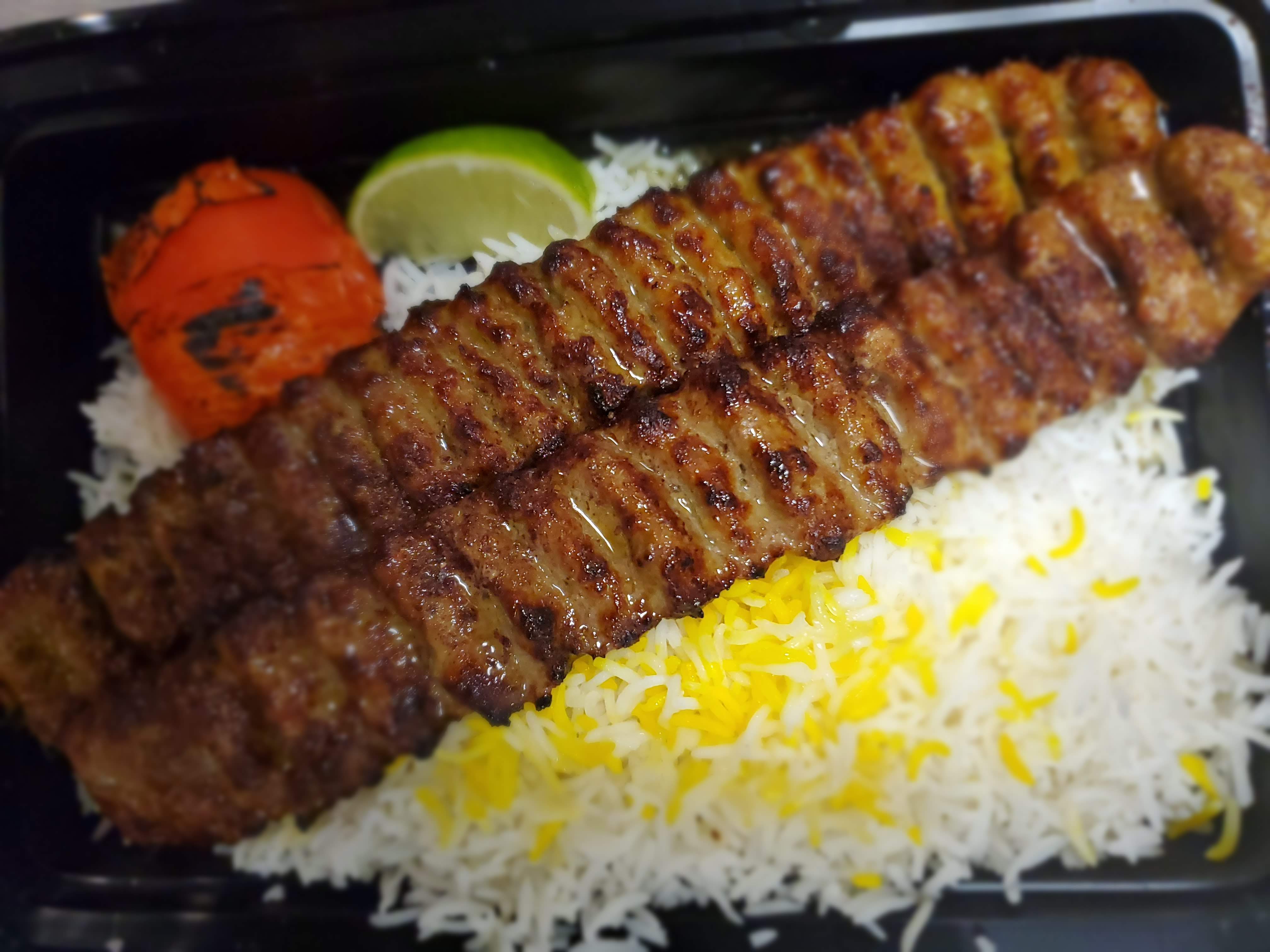 Order Yazd Chicken Koobideh with Rice food online from Stone Stew store, San Jose on bringmethat.com