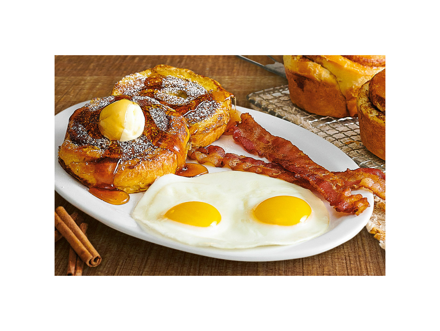Order Cinna-Roll French Toast Platter food online from Farmer Boys store, Victorville on bringmethat.com