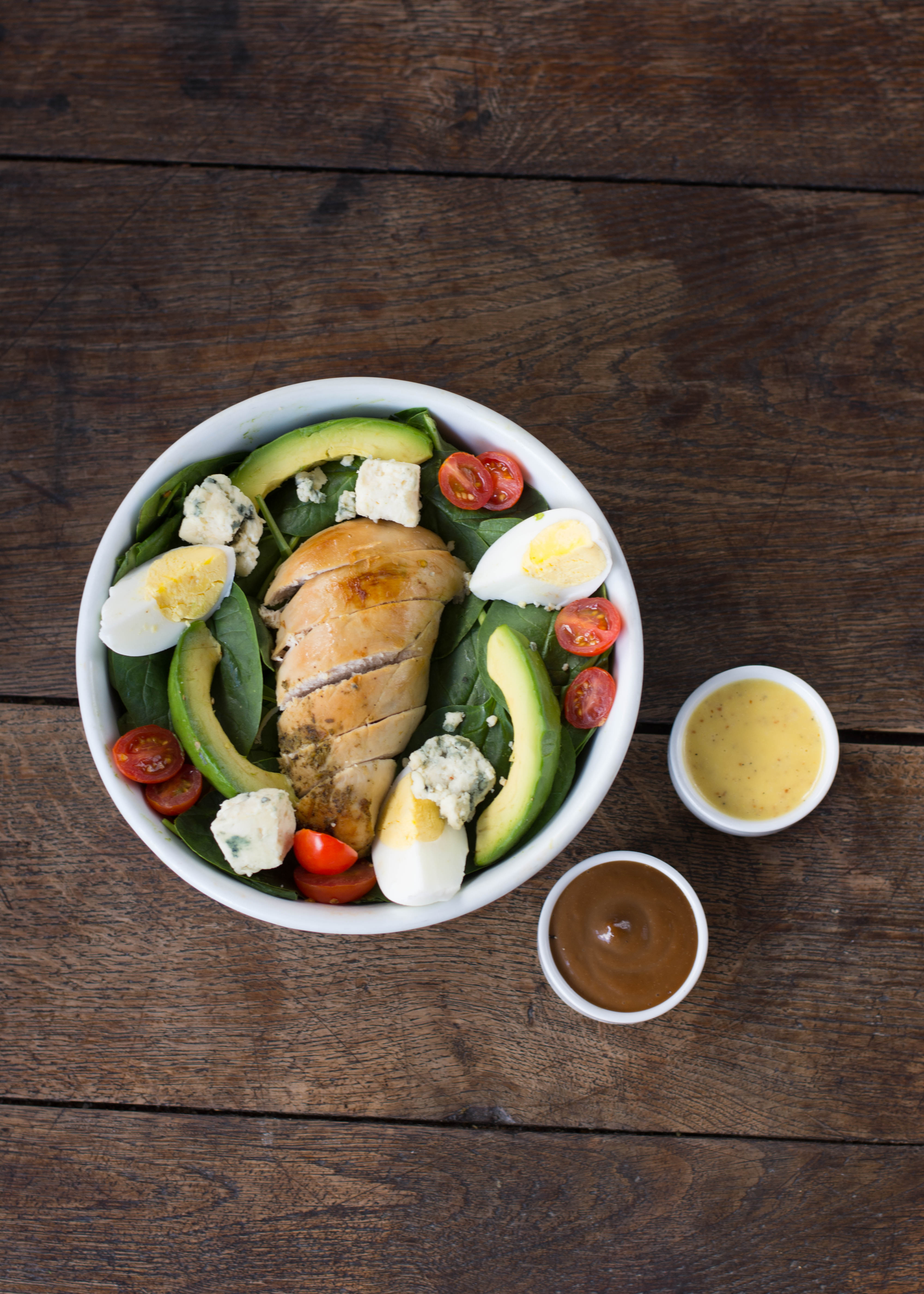 Order Cobb Salad with Rotisserie Chicken food online from Roast n Co store, Forest Hills on bringmethat.com