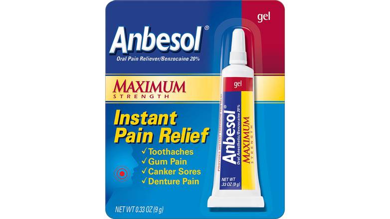 Order Anbesol Gel Maximum Strength, Instant Oral Pain Relief food online from Aldan Sunoco store, Aldan on bringmethat.com