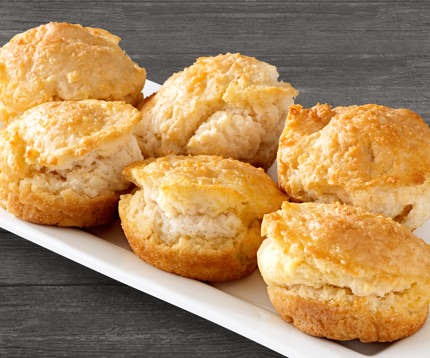 Order 6 Buttermilk Biscuits food online from Brown Chicken store, Naperville on bringmethat.com