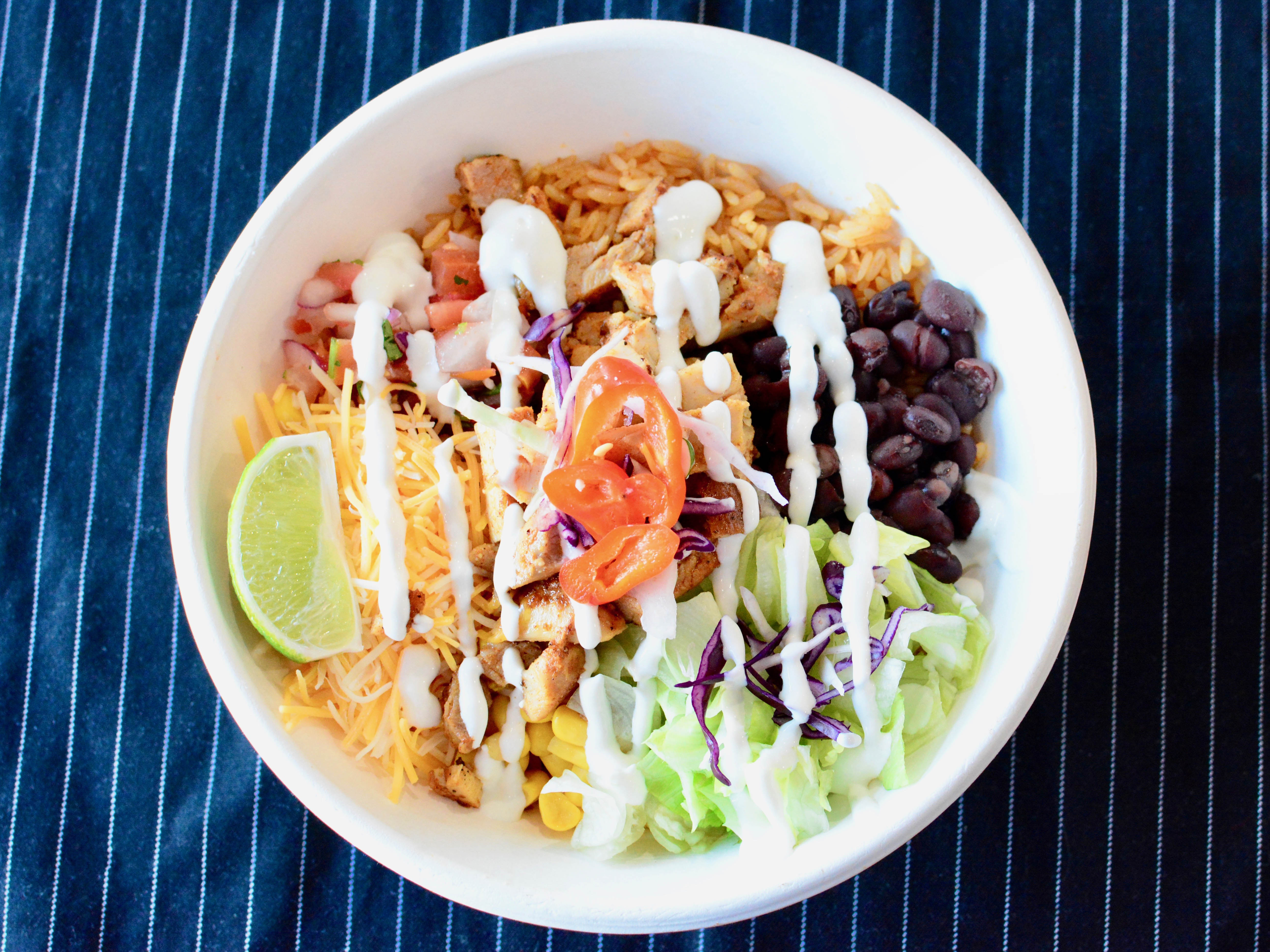 Order Chicken Bowl food online from Taco Zocalo store, Reston on bringmethat.com