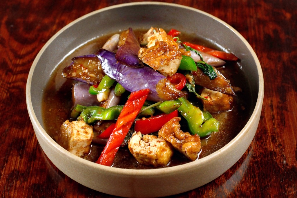 Order Spicy Eggplant food online from Mangrove Kitchen store, San Francisco on bringmethat.com