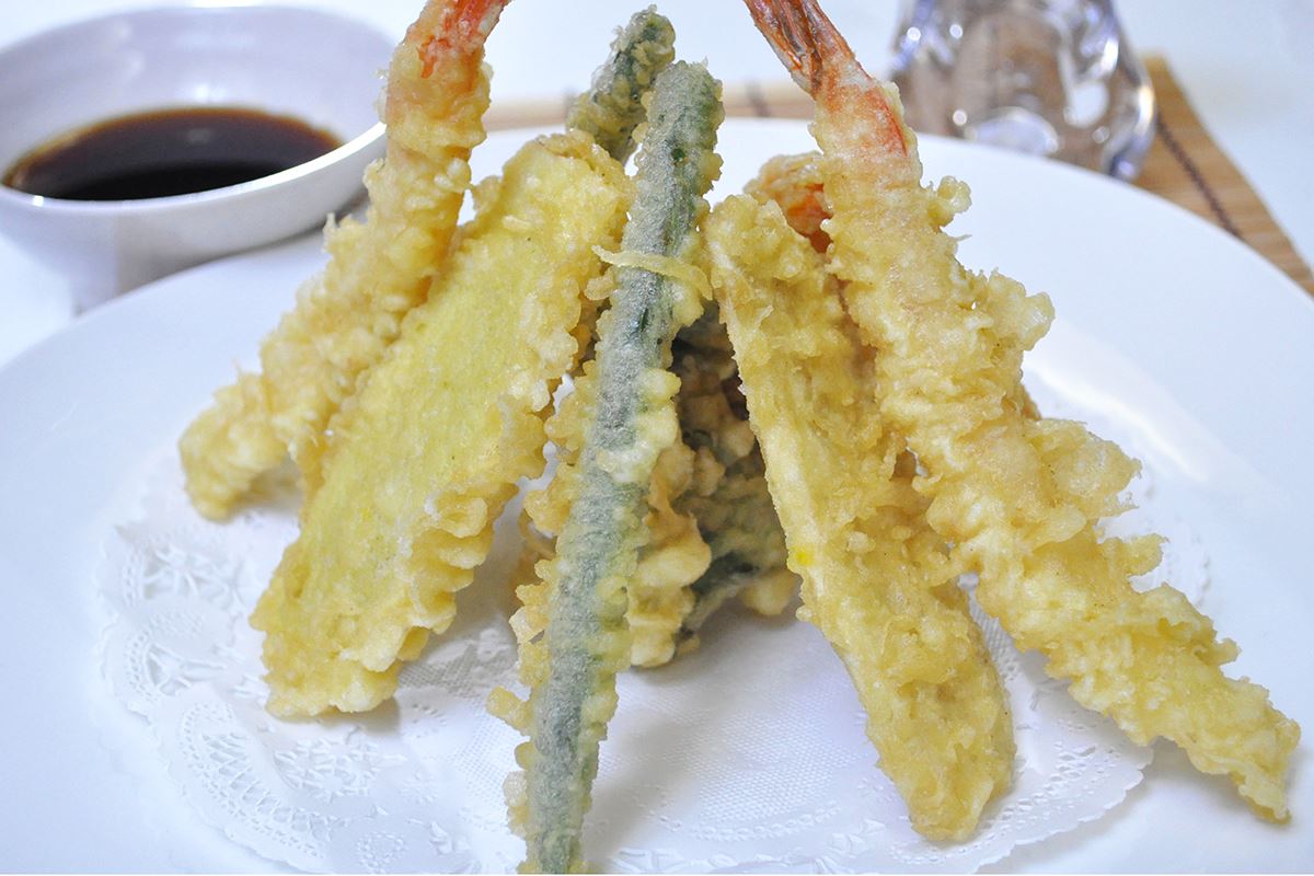Order A9. Shrimp and Veggie Tempura food online from Nomura Sushi store, Los Angeles on bringmethat.com
