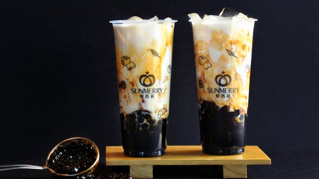 Order Brown Sugar Milk with Boba food online from Sunmerry Coffee store, Brea on bringmethat.com