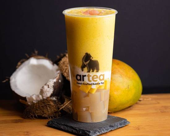 Order Mango Coconut Paradise food online from Artea Bubble Tea + Eats store, San Antonio on bringmethat.com