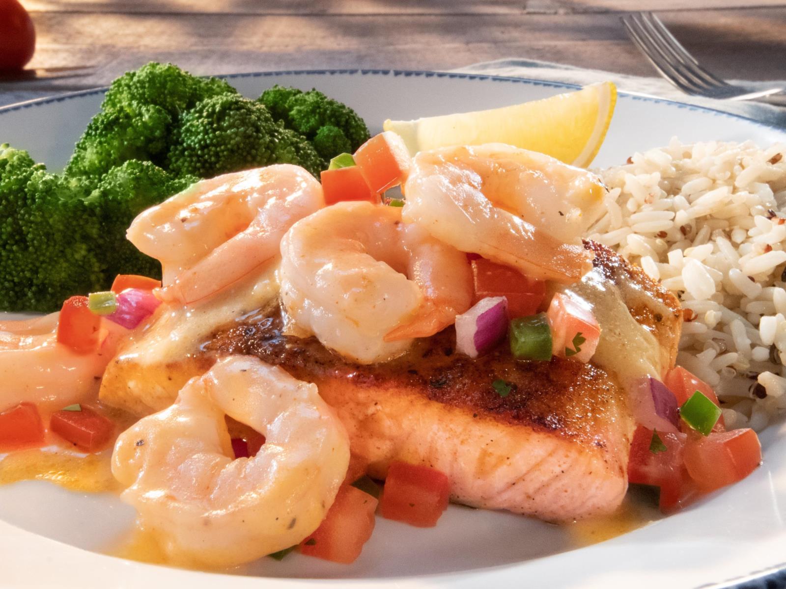 Order Today's Catch - Salmon New Orleans** (half) food online from Red Lobster store, Findlay on bringmethat.com
