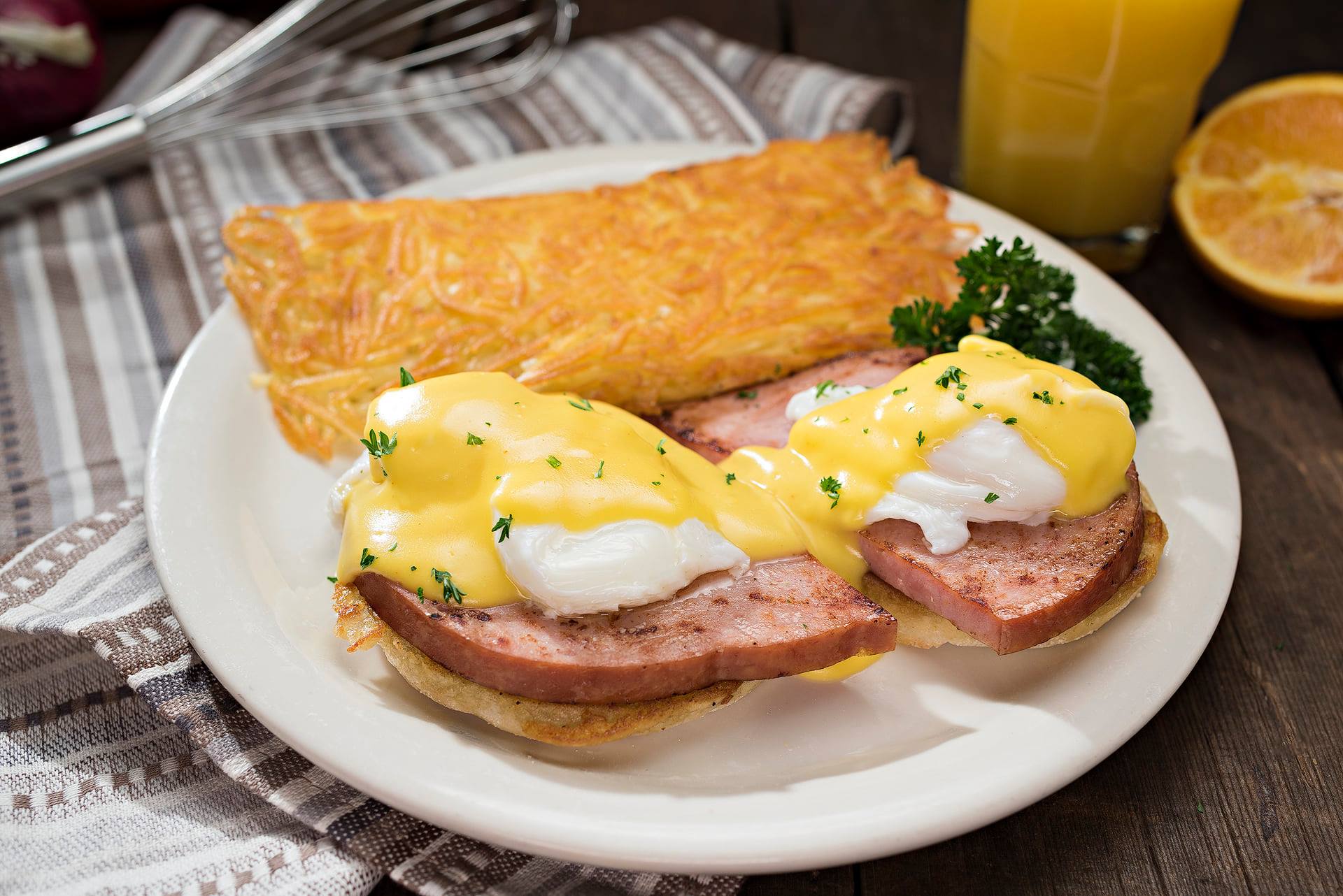 Order Eggs Benedict food online from Perko Cafe & Grill #102 store, Tracy on bringmethat.com
