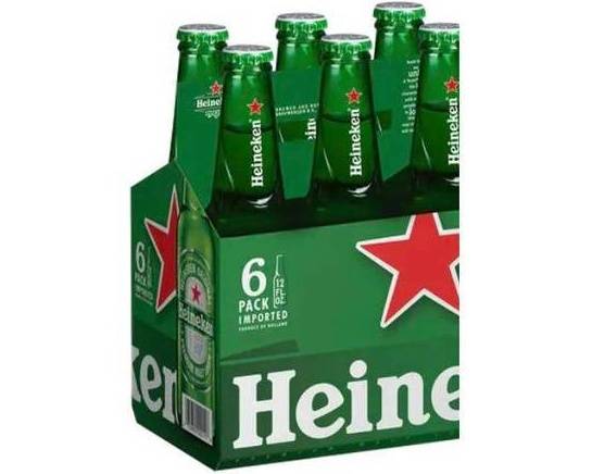 Order Heineken, 6pk-12oz bottle beer (5.0% ABV) food online from Cold Spring Liquor store, Liberty Hill on bringmethat.com
