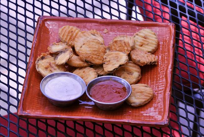 Order Fried Pickles food online from Cedarcrest Grill store, Dallas on bringmethat.com
