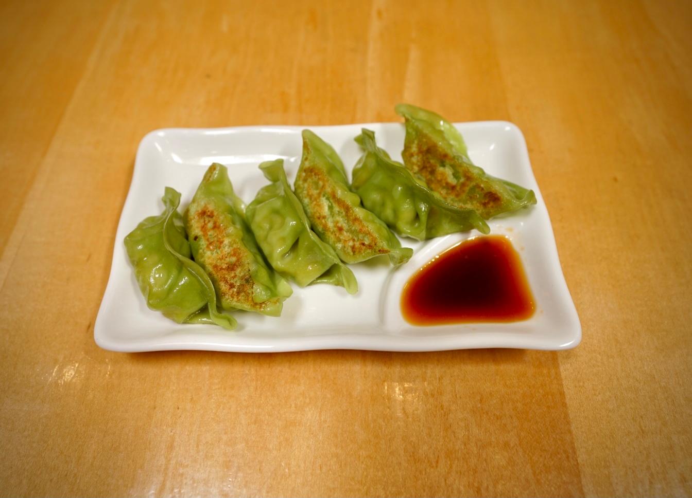 Order VEGETABLE GYOZA food online from Kiki Japanese Restaurant store, San Francisco on bringmethat.com