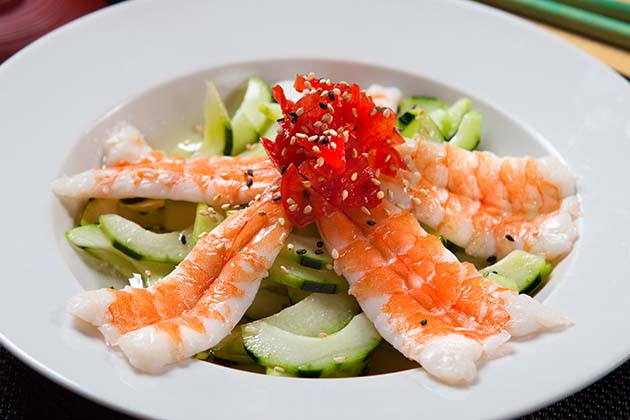 Order 2. Sunomono Shrimp Salad food online from Crazy Rock'n Sushi store, Irvine on bringmethat.com