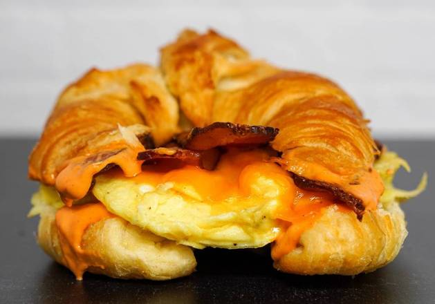 Order Croissant, Bacon, Egg, & Cheddar food online from Breakfast Town store, Pasadena on bringmethat.com